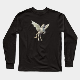 White Pegasus Long Sleeve T-Shirt